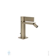 Смеситель для биде Gessi Inverso Rigato 96 мм, однозахватный, донный клапан, никель браш. 73507.149