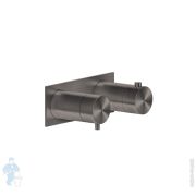 Смеситель Gessi 316 54034.707 для ванны/душа, встр., термостат, на 2 вых., внешняя часть, черн.мет