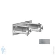Смеситель Gessi 316 54036.239 для ванны/душа, встр., термостат, на 3 вых, внешняя часть, сталь браш