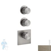 Смеситель Gessi 316 54504.726 встр., термостат, на 2 выхода, гор/верт., внешняя часть, бронза браш