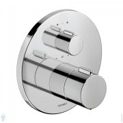 Смеситель для ванны/душа Duravit встраиваемый, термостат, внеш. часть, хром TH4200014010