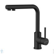 Смеситель для мойки Omoikiri Nakagawa 2 Plus BL с изливом для питьевой воды, цвет черный 4994414