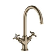 Шланговое подсоединение Hansgrohe Fixfit S с клапаном обратного тока воды, шлиф.черный хром 26453340