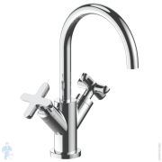 Смеситель для раковины Fantini Icona Classic 5302R056F двухзахватный, донный клапан, цвет: хром