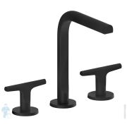 Смеситель для раковины Fantini Sailing 67S1J007 на 3 отв., двухзахватный, д/к, Deep Black PVD