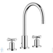 Смеситель для раковины Dornbracht Tara 20713892-00 на 3 отверстия, с донным клапаном, хром