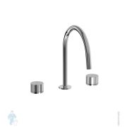 Смеситель для раковины Paffoni Jo JO052CR двухзахватный, на 3 отверстия, без дон.клап., цвет: хром