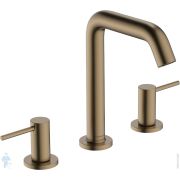 Смеситель Hansgrohe Tecturis S для умывальника, двухзахватный на 3 отверстия, шлиф. бронза 73330140