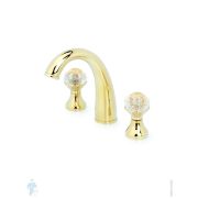 Смеситель Boheme Flora 297-FL для раковины, на 3 отверстия, двухзахватный, золото