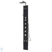 Душевая панель Novellini Cascata 1 223х2108 мм, г/м, смеситель, верх. и ручной душ, черный CASC1VM-H