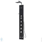 Душевая панель Novellini Cascata 2 223х1763 мм, г/м, термостат, излив, черный CASC2VTE-H
