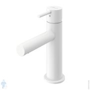Смеситель Cezares LEAF-LSM1-L-BIO для раковины, однозахватный, с донным клапаном, белый матов