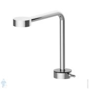 Смеситель для раковины CISAL Slim излив 211мм, хром/черный SM0017306T