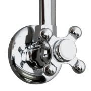 Подводка F с запорным краном Devon&Devon 2DUHL161CR цвет: хром