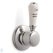 Встроенный переключатель Devon&Devon UTCI267CR хром, ручка белая