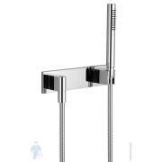 Душевой гигиенический гарнитур Dornbracht Symetrics 27818980-00 держатель,выпуск и шланг 125см,хром