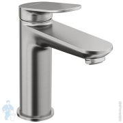 Смеситель для раковины Duravit Wave M однозахватный, низкий излив 111мм, нерж. сталь WA1020002070