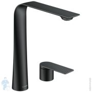 Смеситель для умывальника Duravit D.1 XL двухсекционный, ручка-рычаг, черный матовый D11130002046