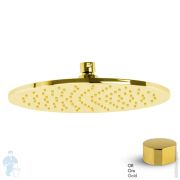 Верхний душ FIMA Carlo Frattini Wellness 250мм, с держателем, круглый, золото F2621/2OR