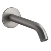 Излив настенный Gessi 316 Flessa 54010.239 для умывальника, длина 146 мм, сталь брашированная