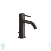 Смеситель Gessi 316 Intreccio 54101.707 для умывальника, однозахватный, с д/к, черный металл браш