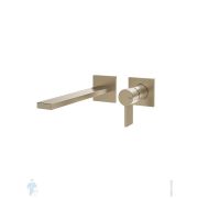 Смеситель для раковины Gessi Inverso Rigato внешняя часть, излив 198 мм, никель браш. 73588.149