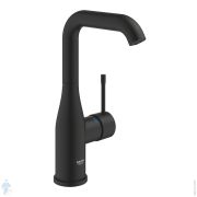 Смеситель для раковины Grohe Essence однозахватный, без донного клапана, фантомный черный 24177KF1
