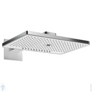 Верхний душ Hansgrohe Rainmaker Select 460 3jet (466х300) с держателем из стены, хром/белый 24007400