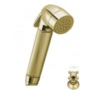 Гигиенический душ Nicolazzi 5523GB с держателем и шлангом, золотая латунь