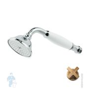 Лейка душевая Nicolazzi бронза, с белой ручкой C7104BZ