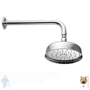 Верхний душ Nicolazzi 5702AG30 диаметр 300мм, с настенным кронштейном, цвет: Antique Gold Matt