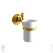 Стакан подвесной Nicolazzi Onice 1488GO09O белая керамика/золото