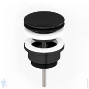 Донный клапан Paini для раковины, click-clack, цвет: черный матовый 53PZ945ETSR