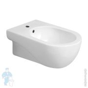 Биде подвесное Azzurra Nuvola (355х555х250) отв. под смеситель, перелив, белое NUBKS000000MBI