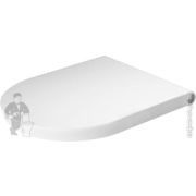 Сиденье для унитаза Duravit White Tulip 002709 быстросъемное, микролифт, петли нерж. сталь, белый