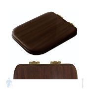 Крышка-сиденье для унитаза Kerasan Waldorf с микролифтом, цвет noce/бронза 418640