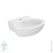 Умывальник накладной Duravit D-Neo 800х480х160 перелив, WonderGliss, белый 23678000001