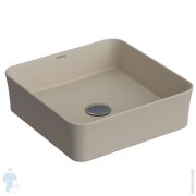 Раковина накладная BERGES Ego SL 181070 квадратная 380х380х115 без отв. под смеситель, мат. жасмин
