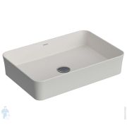 Раковина накладная BERGES Ego SL 181209 прямоуг., 550х380х115 без отв. под смеситель, мат. белый