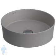 Раковина накладная BERGES Ego SL 181061 круглая 380х115 без отв. под смеситель, мат. серый