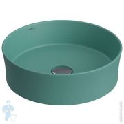 Раковина накладная BERGES Ego SL 181271 круглая 380х115 без отв. под смеситель, мат. темно-зеленый
