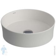 Раковина накладная BERGES Ego SL 181221 круглая 380х115 без отв. под смеситель, мат. белый