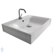 Раковина Kerasan Cento 353001*1 500х450мм, накладная, с отверстием под смеситель, белый