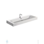 Раковина накладная SALINI Callista 03 (575х350х90) иск.камень S-Sense, глянцевая, черная 1101107GF