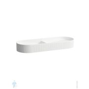 Раковина накладная Laufen SONAR (1000х370х130) двойная, без отв., белый матовый 8.1234.8.757.112.1
