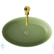 Раковина SALINI Alda 01 580х350х150 накладная, без перелива, S-Sense, RAL глянец на выбор 110611GF