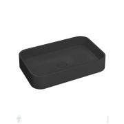 Раковина накладная SALINI Callista 01 (545х345х100) иск.камень S-Sense, глянцевая, черная 1101104GF