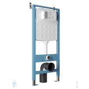 Инсталляция Aqueduto TECNICA Nova 1140х500 двухрежимный смыв, стальная, для подвесного унитаза TEC11