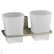 Стакан для зубных щеток двойной WasserKRAFT EXTER K-5228D