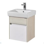 Уценка! Тумба под раковину AQUATON Капри 60 1A230101KP010 550x429x505 подвесная, 2 ящ., белый глянец
